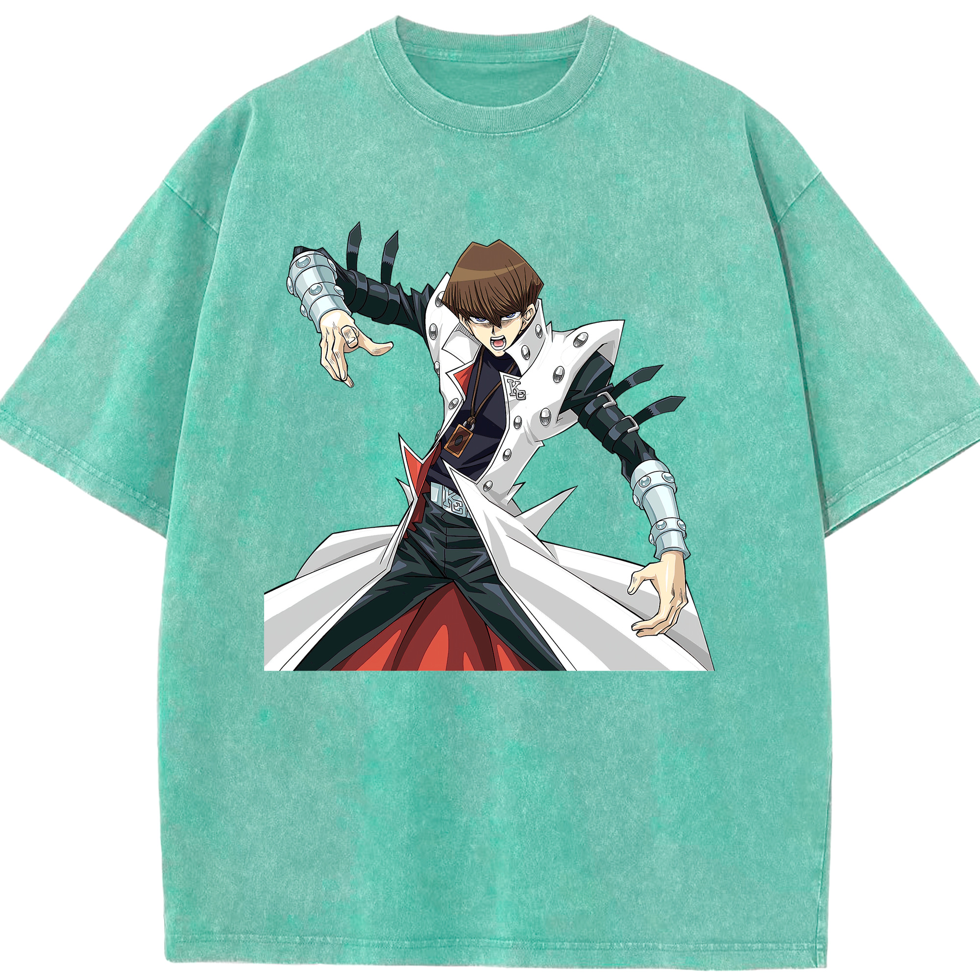 （画像用） 遊☆戯☆王 Yu-Gi-Oh! 綿100% ヴィンテージ風 半袖Tシャツ（フロントプリント）